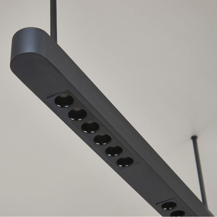 LAMPARA LED ABISAL 28W NEGRO Y MADERA 9657 MANTRA - Imagen 6