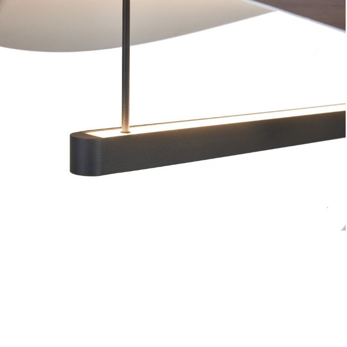 LAMPARA LED ABISAL 28W NEGRO Y MADERA 9657 MANTRA - Imagen 7