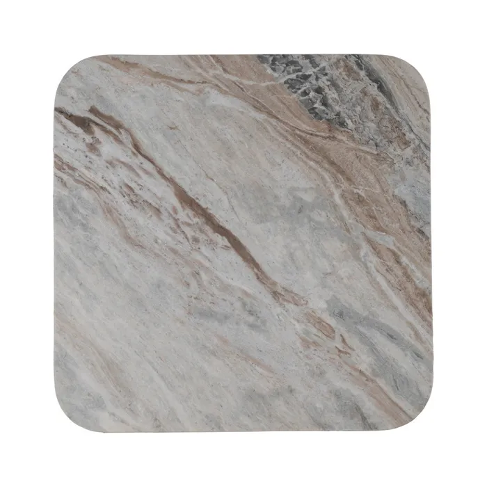 S/2 MESA CENTRO MADERA-MÁRMOL SALÓN 100 X 100 X 41 CM - Imagen 10