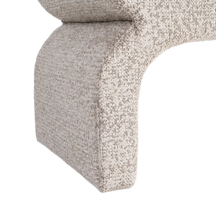 BANQUETA TAPIZADA BEIGE 115 X 43 X 45 CM - Imagen 6