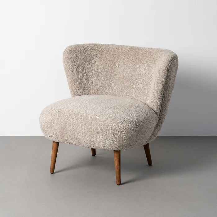 SILLÓN TAPIZADO BEIGE 78 X 77 X 72 CM - Imagen 13