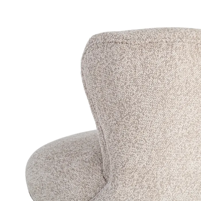 SILLÓN TAPIZADO BEIGE 78 X 77 X 72 CM - Imagen 4