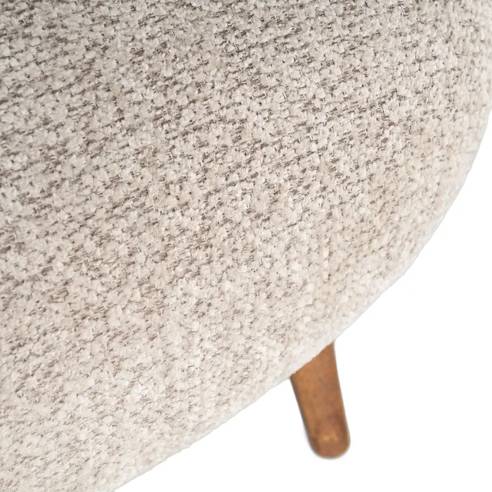 SILLÓN TAPIZADO BEIGE 78 X 77 X 72 CM - Imagen 9