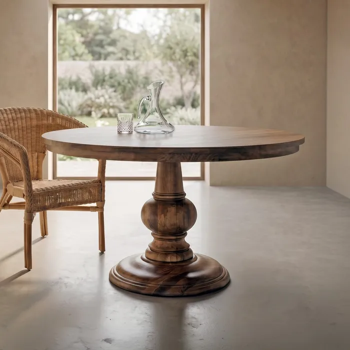 MESA COMEDOR MADERA DE MANGO 150 X 150 X 77 CM