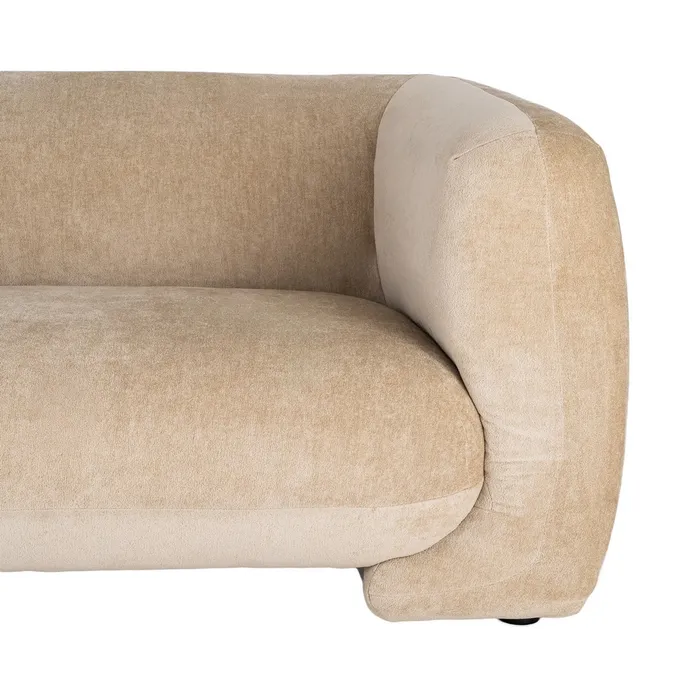 SOFÁ 3 PLAZAS BEIGE TEJIDO 226 X 94 X 73 CM - Imagen 6
