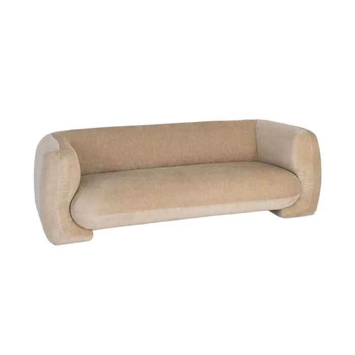 SOFÁ 3 PLAZAS BEIGE TEJIDO 226 X 94 X 73 CM - Imagen 10