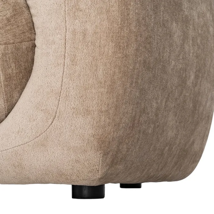 SOFÁ 3 PLAZAS TAUPE TEJIDO 226 X 94 X 73 CM - Imagen 9