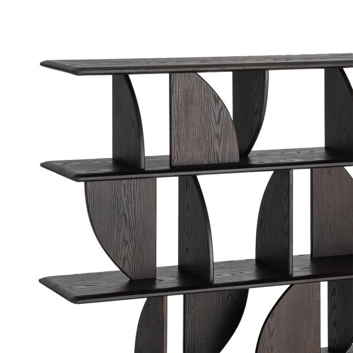 ESTANTERÍA MARRÓN MADERA DE CAUCHO 180 X 38 X 161 CM - Imagen 4