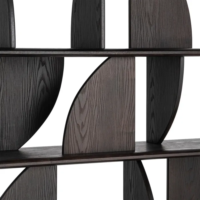 ESTANTERÍA MARRÓN MADERA DE CAUCHO 180 X 38 X 161 CM - Imagen 6