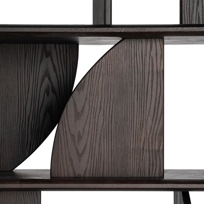 ESTANTERÍA MARRÓN MADERA DE CAUCHO 180 X 38 X 161 CM - Imagen 7