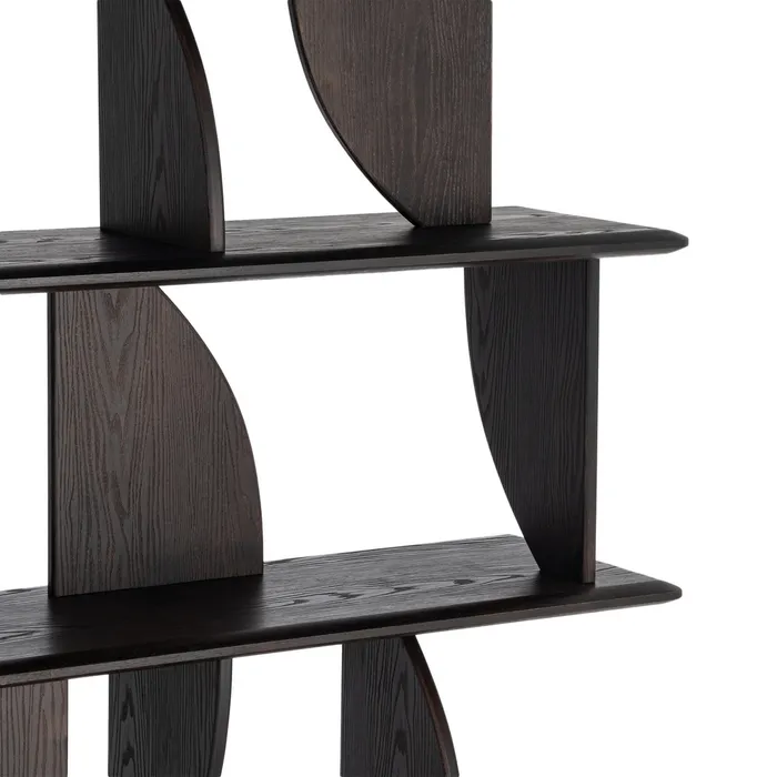 ESTANTERÍA MARRÓN MADERA DE CAUCHO 180 X 38 X 161 CM - Imagen 8