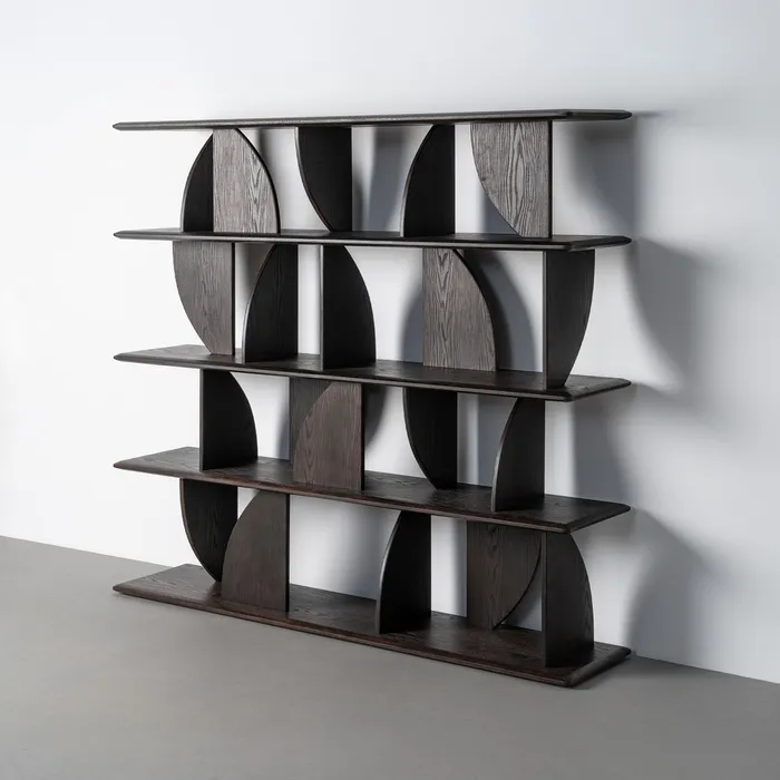 ESTANTERÍA MARRÓN MADERA DE CAUCHO 180 X 38 X 161 CM - Imagen 11