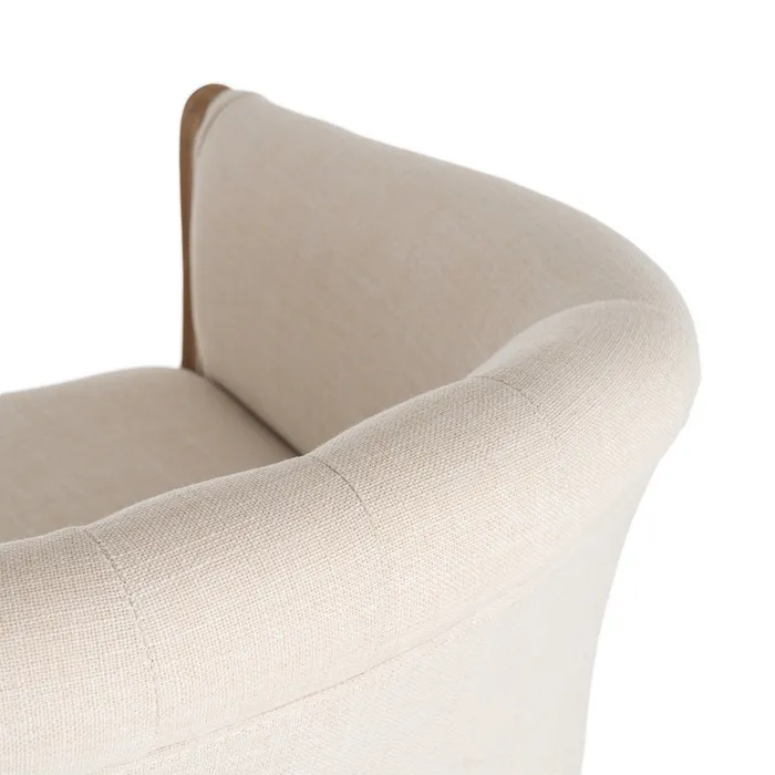 SILLÓN NATURAL-BLANCO TEJIDO-MADERA 50 X 63 X 69 CM - Imagen 4