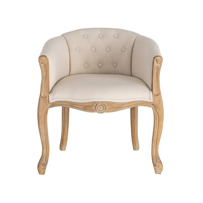 SILLÓN NATURAL-BLANCO TEJIDO-MADERA 50 X 63 X 69 CM - Imagen 8