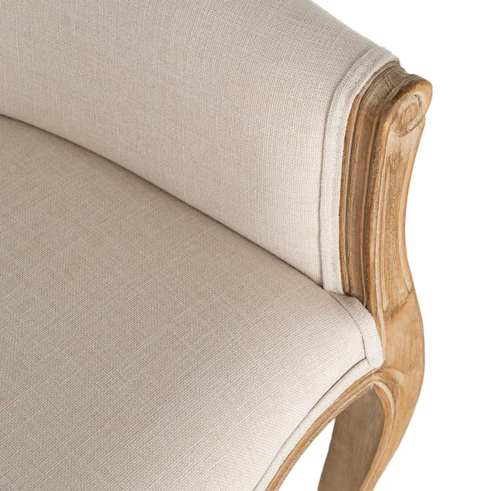 SILLÓN NATURAL-BLANCO TEJIDO-MADERA 50 X 63 X 69 CM - Imagen 9