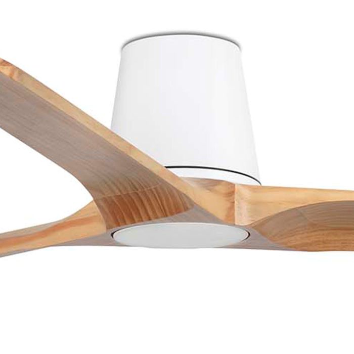 FARO HEYWOOD TUB L VENTILADOR BLANCO-PINO TUYA - Imagen 2