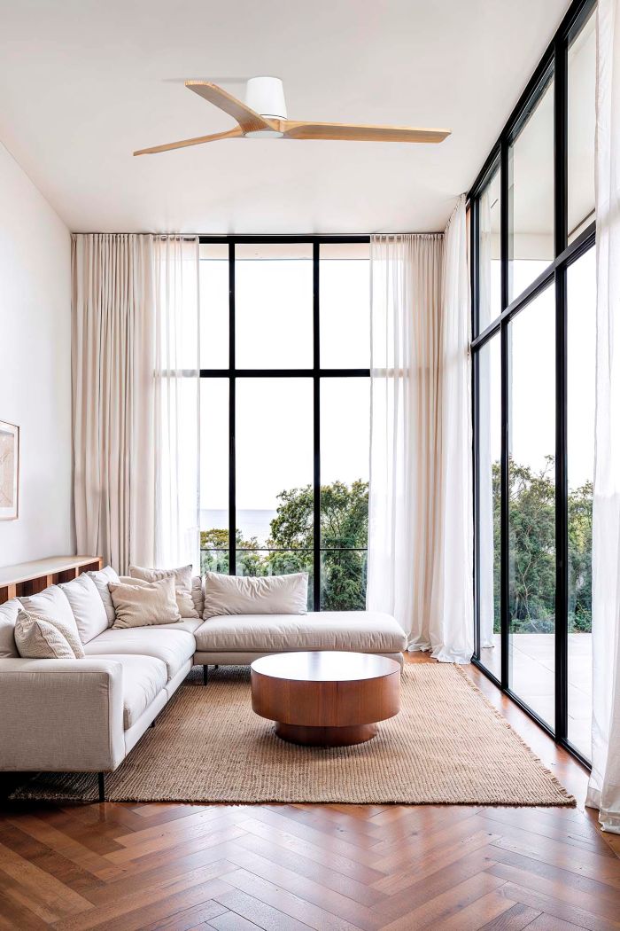 FARO HEYWOOD TUB L VENTILADOR BLANCO-PINO TUYA - Imagen 3