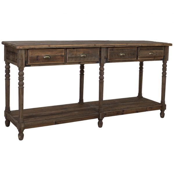 RECIBIDOR MADERA MARRÓN 190X50X90,5CM