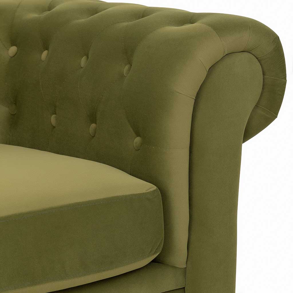 SOFÁ VERDE 199X82X76CM - Imagen 5