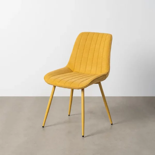 SILLA AMARILLO TEJIDO-METAL CONTRACT 50 X 60 X 85 CM