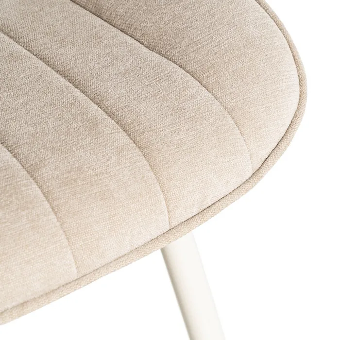 SILLA BEIGE TEJIDO-METAL CONTRACT 50 X 60 X 85 CM - Imagen 9