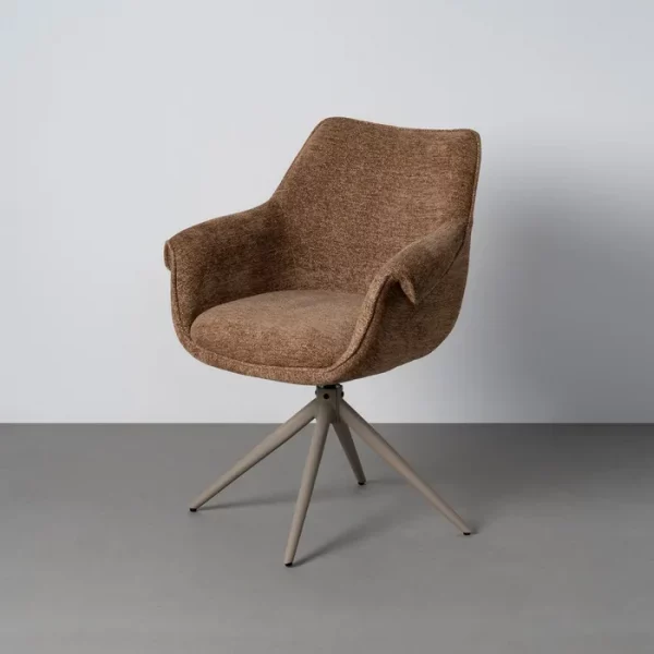 SILLA TAPIZADA GIRATORIA METAL CONTRACT 66 X 60 X 86 CM
