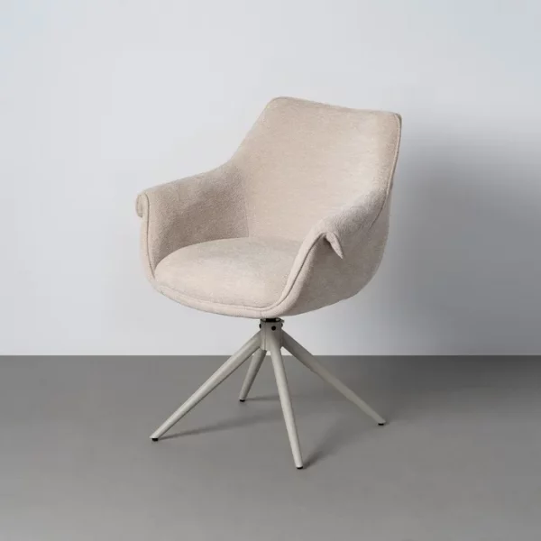 SILLA TAPIZADA GIRATORIA METAL CONTRACT 66 X 60 X 86 CM