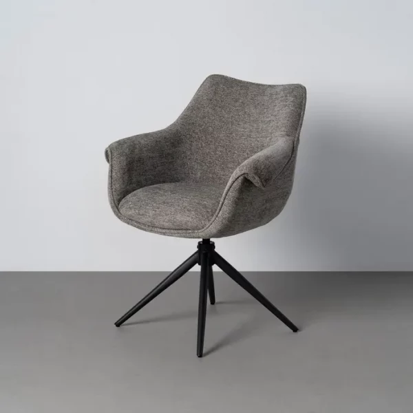 SILLA TAPIZADA GIRATORIA METAL CONTRACT 66 X 60 X 86 CM