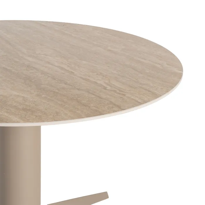 MESA COMEDOR CERÁMICA-METAL 120 X 120 X 75 CM - Imagen 3
