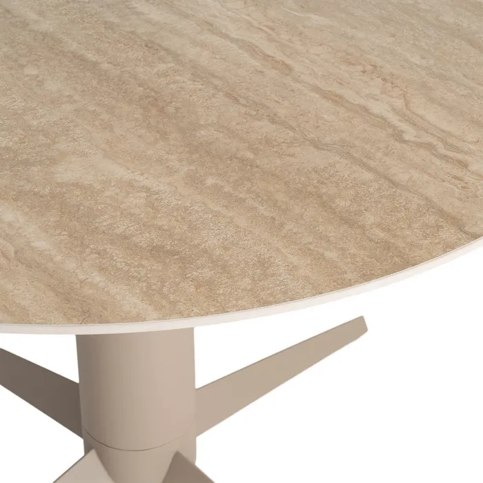 MESA COMEDOR CERÁMICA-METAL 120 X 120 X 75 CM - Imagen 5