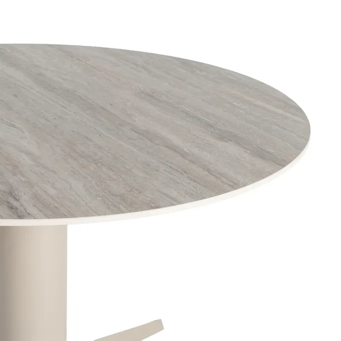 MESA COMEDOR CERÁMICA-METAL 120 X 120 X 75 CM - Imagen 3