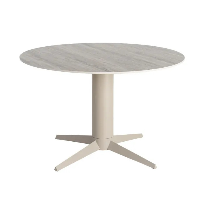 MESA COMEDOR CERÁMICA-METAL 120 X 120 X 75 CM - Imagen 2
