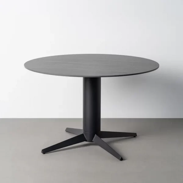 MESA COMEDOR CERÁMICA-METAL 120 X 120 X 75 CM