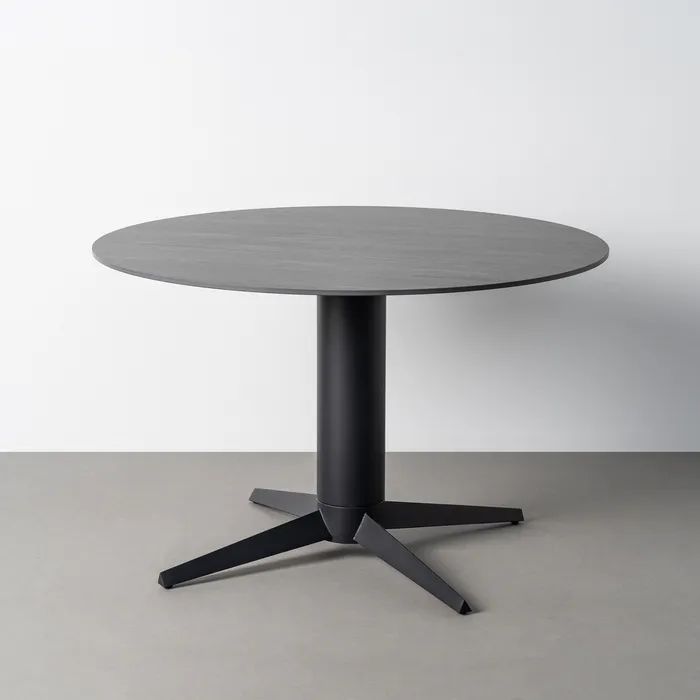 MESA COMEDOR CERÁMICA-METAL 120 X 120 X 75 CM