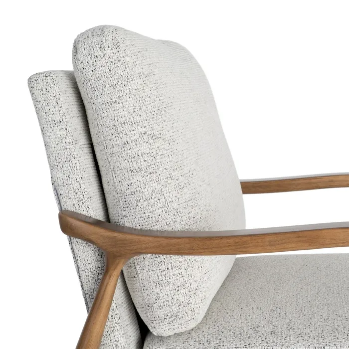 SILLÓN JASPEADO BLANCO-GRIS 72 X 86,50 X 86 CM - Imagen 2