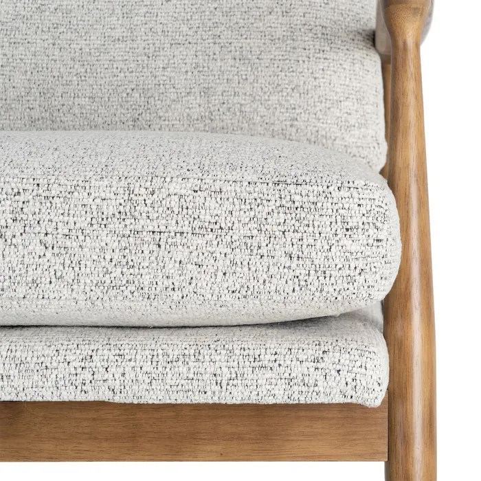 SILLÓN JASPEADO BLANCO-GRIS 72 X 86,50 X 86 CM - Imagen 5