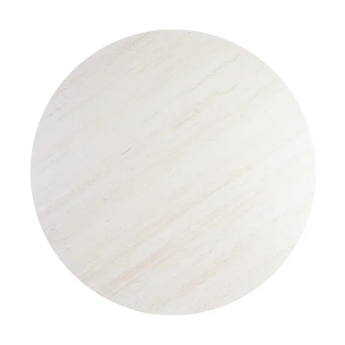 MESA COMEDOR BEIGE PIEDRA SINTERIZADA 120 X 120 X 75 CM - Imagen 8