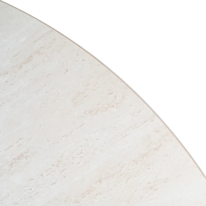 MESA COMEDOR BEIGE PIEDRA SINTERIZADA 120 X 120 X 75 CM - Imagen 9