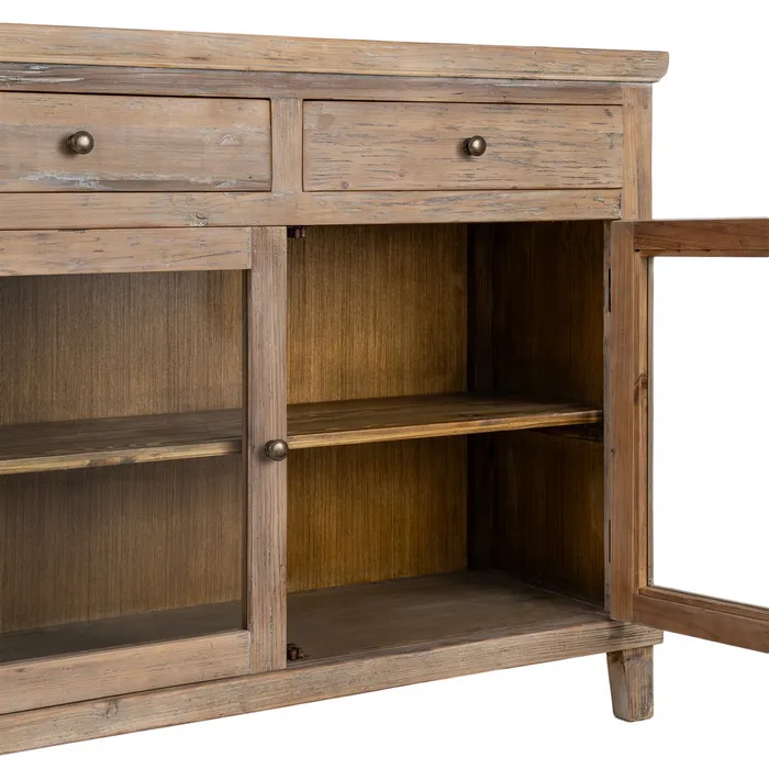 MUEBLE RECIBIDOR MADERA DE PINO SALÓN 110 X 42 X 88 CM - Imagen 6