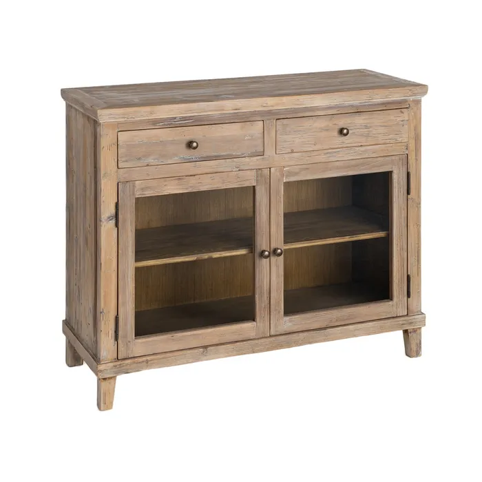 MUEBLE RECIBIDOR MADERA DE PINO SALÓN 110 X 42 X 88 CM - Imagen 9