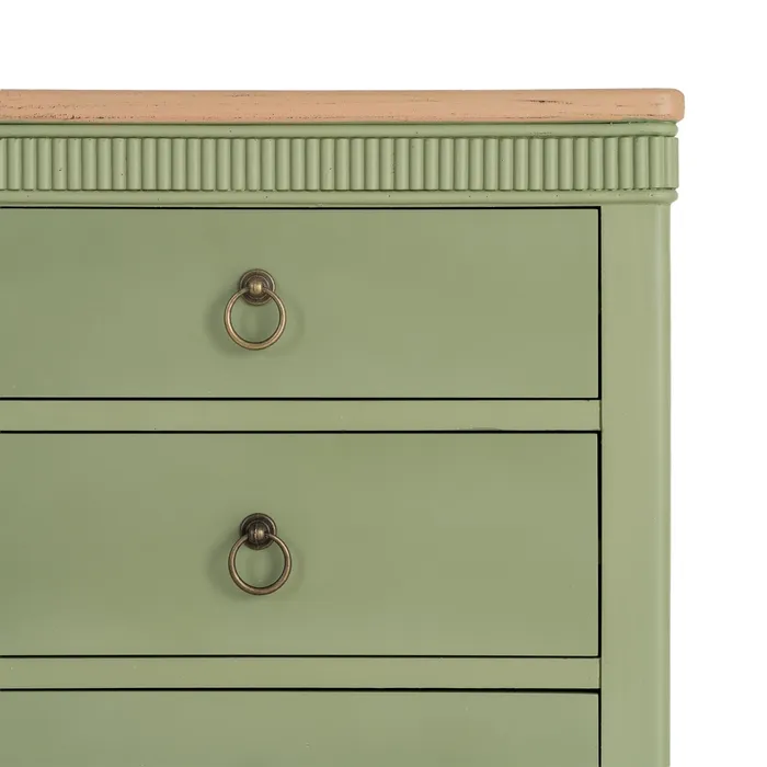 MESITA NATURAL-VERDE MADERA 50 X 38 X 72 CM - Imagen 4