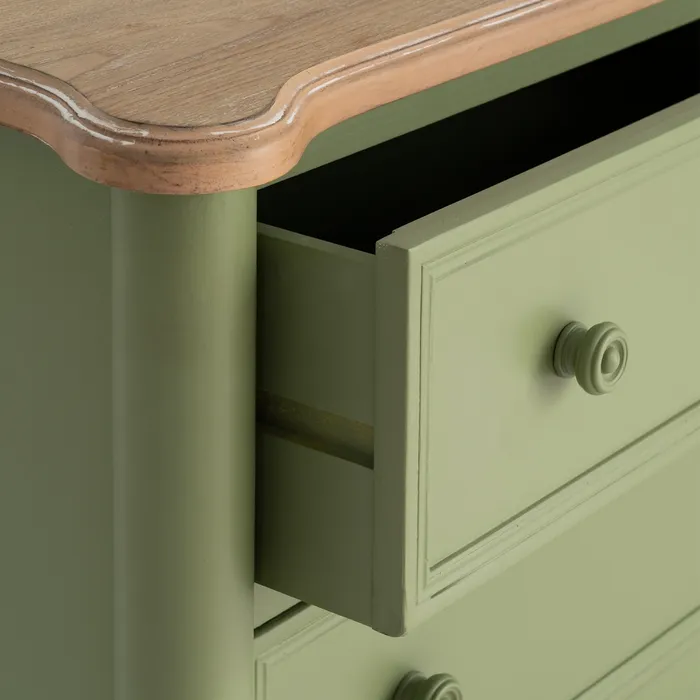 MUEBLE AUXILIAR NATURAL-VERDE MADERA 80 X 45 X 60 CM - Imagen 5