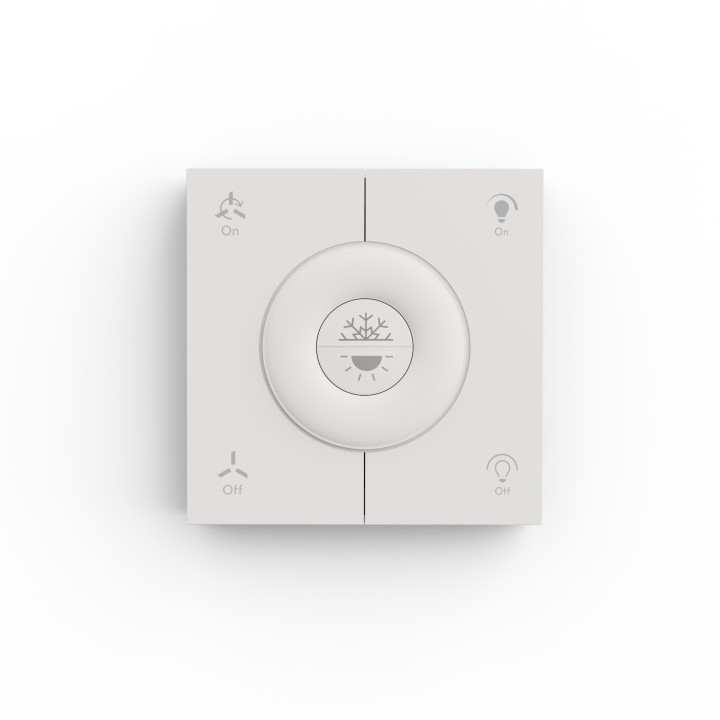 CONTROL DE PARED VENTILADORES SULION NAV10 CON LUZ-PUNTO DE LUZ