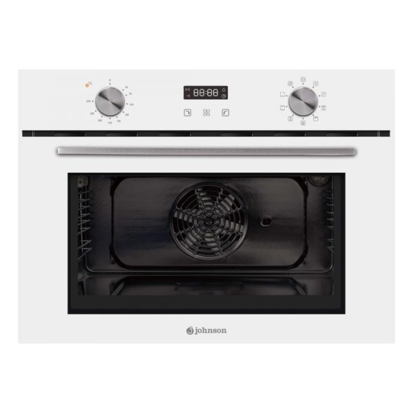 HORNO JOHNSON 45CM 45L 8 FUNCIONES DISPLAY CRISTAL BLANCO