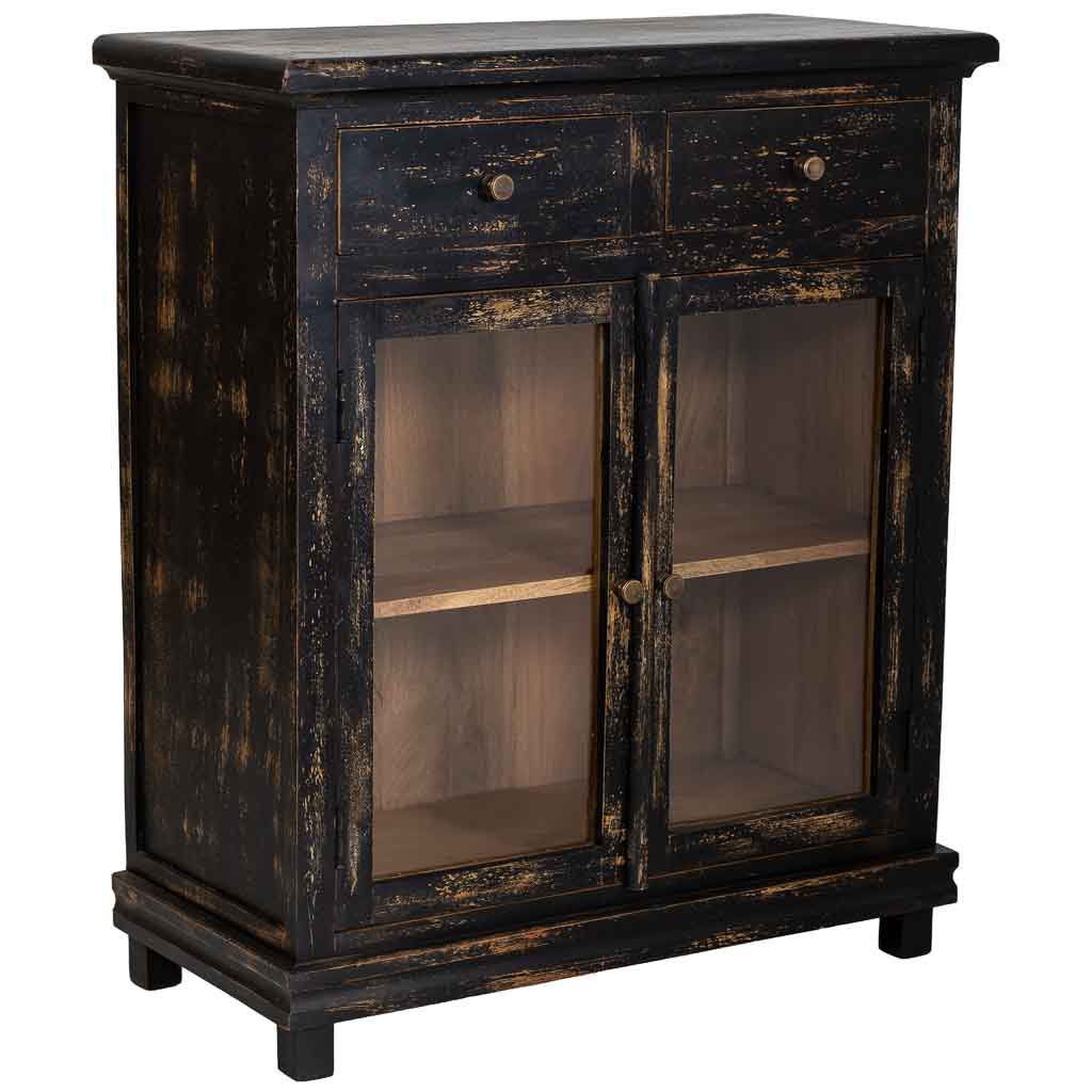 APARADOR MADERA MANGO NEGRO 85X40X100CM