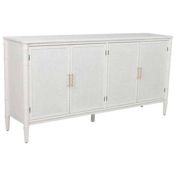 APARADOR 4 PUERTAS MADERA BLANCO 178,5X45,5X89CM