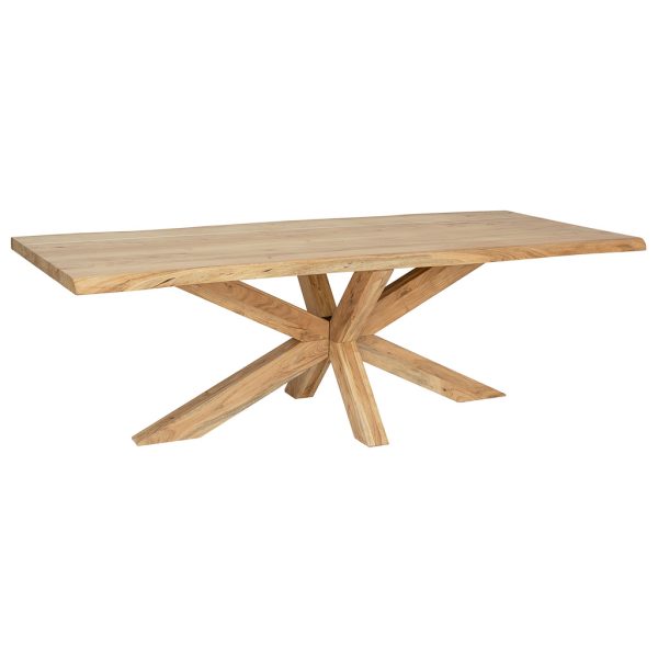 MESA COMEDOR MADERA DE ACACIA MARRÓN 180X90X76CM