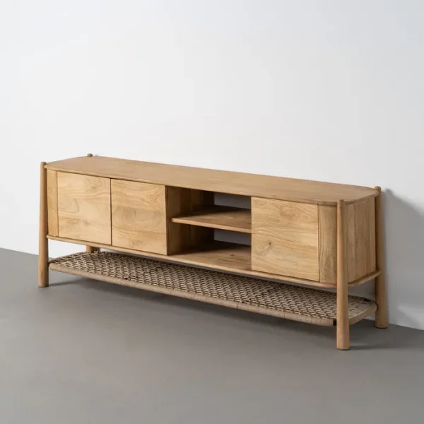 MUEBLE TV NATURAL MADERA DE MANGO 170 X 40 X 60 CM