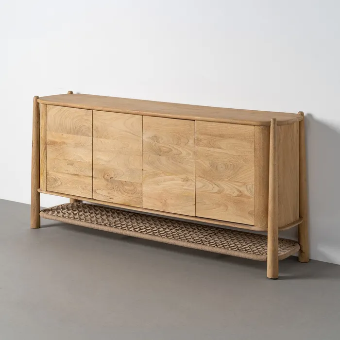 APARADOR NATURAL MADERA DE MANGO 170 X 40 X 80 CM