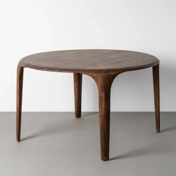 MESA COMEDOR MADERA DE MANGO SALÓN 130 X 130 X 75 CM